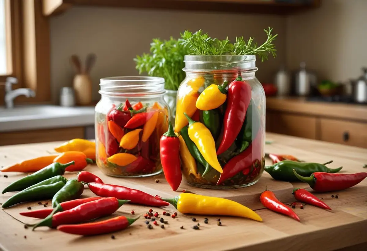 Förvandla din mat med inlagd chili illustration