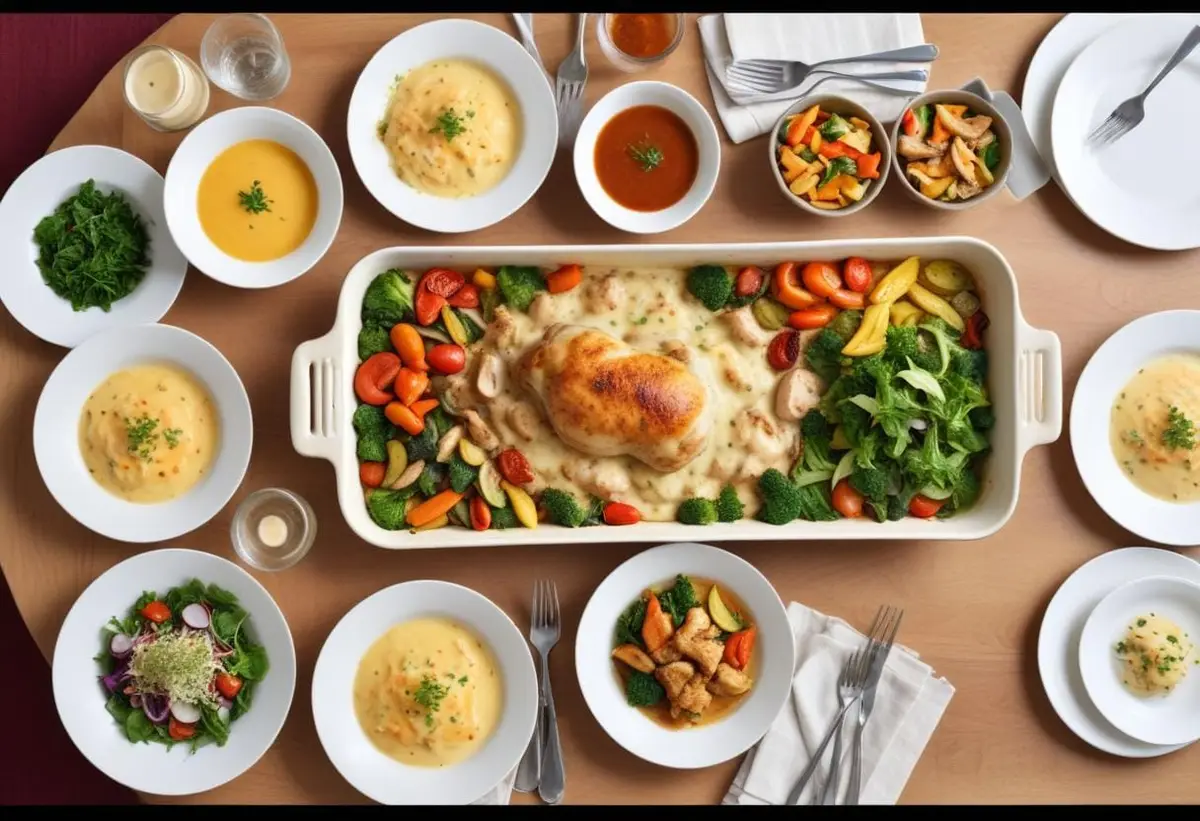 Fräscha och enkla recept med kycklingfilé illustration